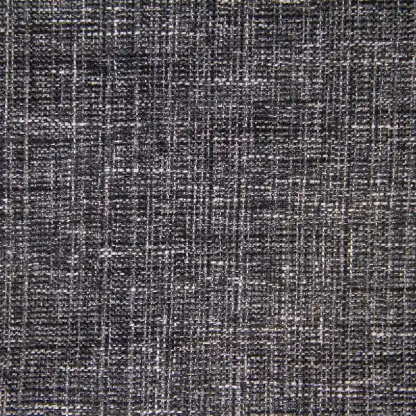 Dark gray textured fabric with a woven, crosshatch pattern